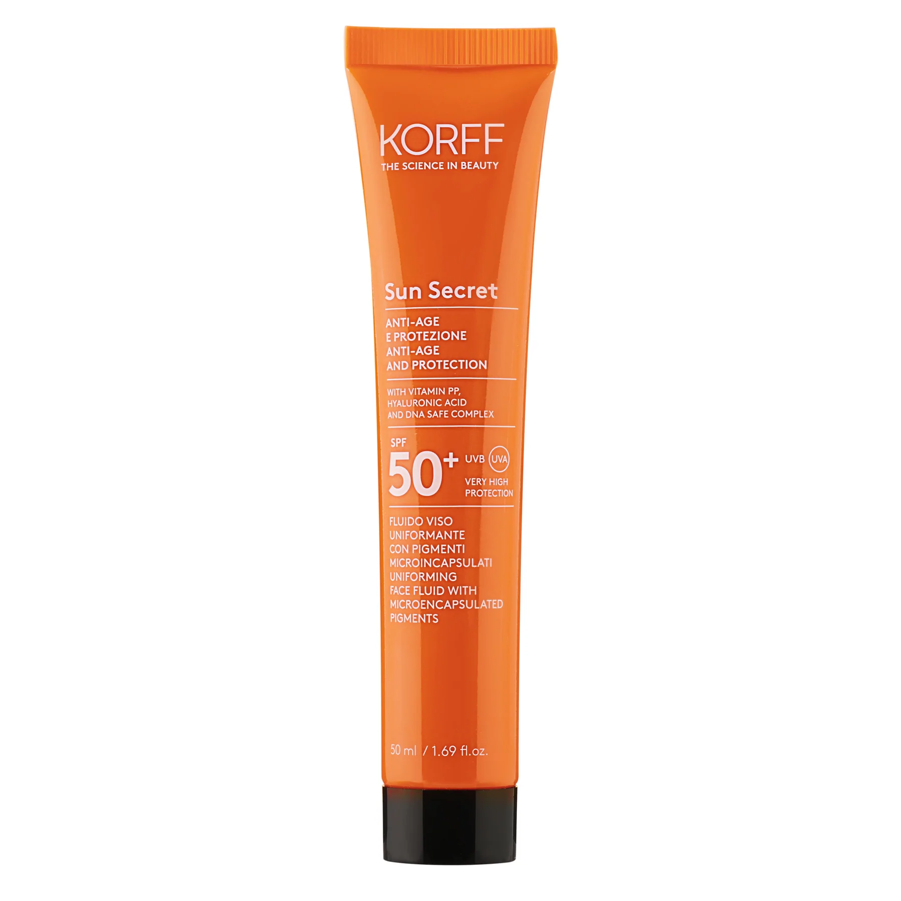 Secret sun. Солнцезащитный тонирующий флюид SPF 50+. Крем Korff Purfying.